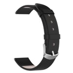 Xiaomi Mi Watch / Garmin Vivoactive 4s/Vivomove 3S - Läderarmband 18 mm Svart