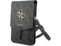 Guess 4G Big Metal Logo Phone Bag - Väska Med Fack För Smartphone (Svart)