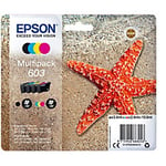 Epson 603 Original Ink Cartridge C13T03U64010 Black,Cyan,Magenta,Yellow Multipack Pack of 4