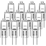 G4 halogenlampor 10W 12V - Varmvit - 12 st 10W 10W 10W 12pcs