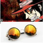 Anime Hellsing Alucard Cosplay Props Vampire Hunter Glasögon Orange Herr och Dam Solglasögon