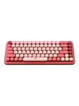 POP Keys - keyboard - QWERTY - Russian - heart breaker - Tastatur - Russisk - Pink