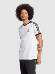 adidas Originals Adicolor Classics 3-Stripes T-Shirt - White, White, Size M, Men