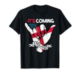 It's Coming Home England Shak Hand Flag T-Shirt