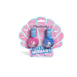 MARTINELIA - Set Manucure à Base d'Eau - Duo de Vernis à Ongles Sirène pour Enfant - Vernis Rose et Bleu pour Fille - Vernis Enfant Fille Non Nocif - A Partir de 3 ans