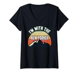 Womens I'm With The New Yorker Gifts V-Neck T-Shirt