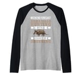 Armadillo Hunting Funny Shooting Wildlife Animals Raglan Baseball Tee