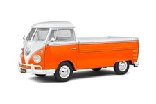 SOLIDO- Volkswagen Voiture Miniature de Collection, 1806701, White/Orange