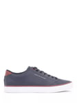 Tommy Hilfiger Leather Low Top Trainers, Desert Sky