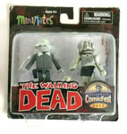 The Walking Dead Minimates Black and White 2012 Halloween ComicFest 2 Pack