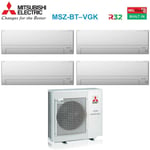 Electric quadri split inverter air conditioner series msz-bt 9+9+12+12 avec mxz-4f72vf r-32 wi-fi integrated 9000+9000+12000 - Mitsubishi