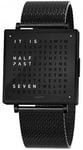 QLOCKTWO Watch W39 Black Steel Milanaise Bracelet D