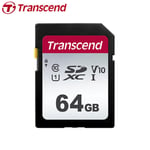 Transcend 300S 16G 32G 64G SDHC/ SDXC C10 UHS-I SD Memory Card for Camera 4K HD