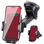 Vexloria Upgraded Car Phone Holder, Car Phone Mount 360° Rotation, With Super Strong Suction,Car Phone Cradle for Dashboard/Windscreen/Air Vent, Car Phone Holder for all 4.0''-7.0'' phones