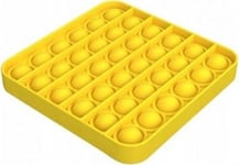 Magic Pop Game Sensory Toy Pop It Push Bubble Square Yellow Standard