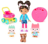 Gabby’s Dollhouse, Kitty Care Figure Set with Gabby, Baby Box, Baby Benny Box, Surprise Toys and Doll’s House Accessories, Kids’ Toys for Girls and Boys 3+