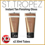 x2 St Tropez Instant Tan Finishing Gloss High Shine Effect 30ml NEW