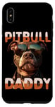 Coque pour iPhone XS Max Pitbull Daddy Papa Fête des Pères American Pit Bull Dad