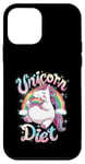 Coque pour iPhone 12 mini Unicorn Diet Magical Rainbow Unicorn Princess