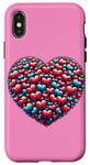 iPhone X/XS Cute Heart with Flowers and Hearts for Valentine's Day Case