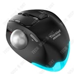 TD Souris trackball noire souris boule ergonomique angle réglable curseur précis micro-mouvement souris d'ordinateur rechargeable