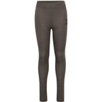 Hummel Wingo leggings i ull/bambus til barn, Major Brown