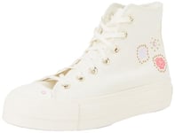 Converse Femme CT All Star Lift Sneaker, Beige, 36 EU