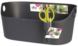 Plastpotte Elho Brussels 29,5X17,5X12,8Cm Antrasitt               ...