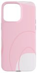 Coque pour iPhone 15 Pro Max Art minimaliste de couleur neutre rose clair