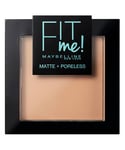 Maybelline New York Unisex FitMe Matte+Poreless Powder Normal to Oily Skin 120 ClassicIvory - One Size