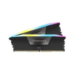 CORSAIR VENGEANCE RGB 32GB (2x16GB) DDR5 5600 CL36-36-36-76 1.25V Std PMIC Intel XMP Memory - Black