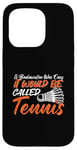 Coque pour iPhone 15 Pro Jeu d'amour pour joueur de badminton