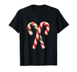 Christmas Sugar Cane Classic Festive Holiday Candy Design T-Shirt