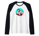 Saved By The Bell Zack and Kelly Raglan Baseball Tee