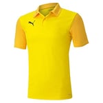 PUMA Team Goal 23 Sideline Polo Football Shirt - Cyber Yellow-Spectra Yellow, M