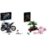 LEGO 42130 Technic BMW M 1000 RR Motorbike Model Kit for Adults & 10281 Icons Bonsai Tree Set for Adults, Plants Home Décor DIY Projects, Relaxing Creative Activity Gift Idea, Botanical Collection