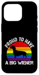 Coque pour iPhone 16 Pro Rainbow LGBT Love Weiners Dogs Love Love Funny Gay Man Pride Fun