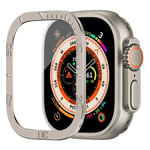 Skärmskydd för Apple Watch Ultra 49mm Tillbehör Metallstötfångare+härdat glas Cover HD iWatch Ultra 49 mm TitaniumB For Ultra 49mm