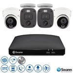 Swann 4680 4 Channel DVR 1TB 2x 1080MQB 2x1080MSD Audio CCTV Camera Enforcer Kit