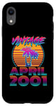 Coque pour iPhone XR 24 Years Old Retro Vintage Funny April 2001 24th Birthday