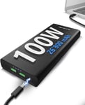 | Batterie Externe Pour Ordinateur Portable Et Téléphone. Powerbank 26'800 Mah Usb-C 100W. Compatible Avec La Plupart Des Ordinateurs Portables.[POW11093]