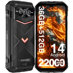 DOOGEE V MAX Plus 5G Rugged Smartphone 36GB+512GB 22000mAh Android 14 Phone NFC