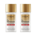 Loreal Paris UV Defender Serum Protector Invisible Fluid SPF 50 PA+++Natural x 2