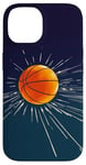 Coque pour iPhone 14 Ballon de basket de sport en couleur classique