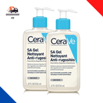 CeraVe Gel SA Anti-Rugosités  2 X 236Ml Gel Douche Nettoyant Et Exfoliant