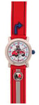 Lulu Castagnette - 38138 - Montre Enfant - Quartz Analogique - Cardan Blanc - Bracelet Plastique Rouge