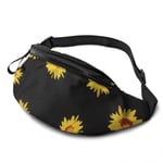 XCNGG Sac de taille en cours d'exécution Sac de taille de loisirs Sac de taille Sac de taille de mode Sunflower Print Fanny Packs for Women and Men Waist Bag Adjustable Belt for Outdoors Workout, Trav