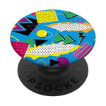 PopSockets Unique Retro & Vintage 80s & 90s Pop Art Pattern PACJ1428 PopSockets PopGrip: Swappable Grip for Phones & Tablets