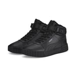 PUMA Women Carina 2.0 Mid Wtr Baskets, Puma Black Puma Black Dark Shadow, 37.5 EU