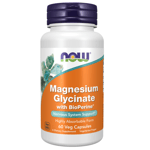 NOW Magnesium Glycinate with BioPerine® 180 Veg Capsules